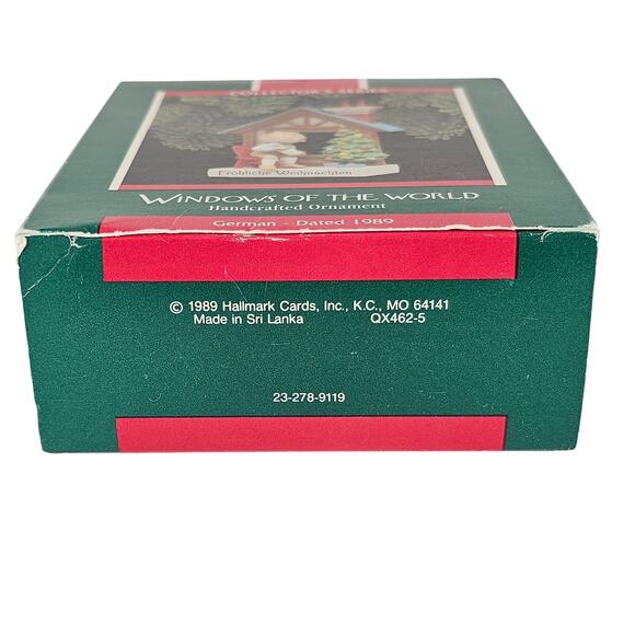 Hallmark Keepsake Christmas Ornament Germany 1989 Windows of the World QX462-5 - Picture 14 of 14